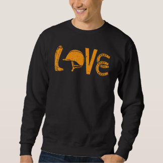 Stiefel Helmet Horseshoe Liebe Reiten Reitpferd Re Sweatshirt