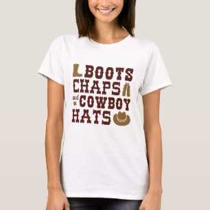 Stiefel Kappen und Cowboyhats T-Shirt