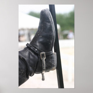Stiefel mit Spur Poster