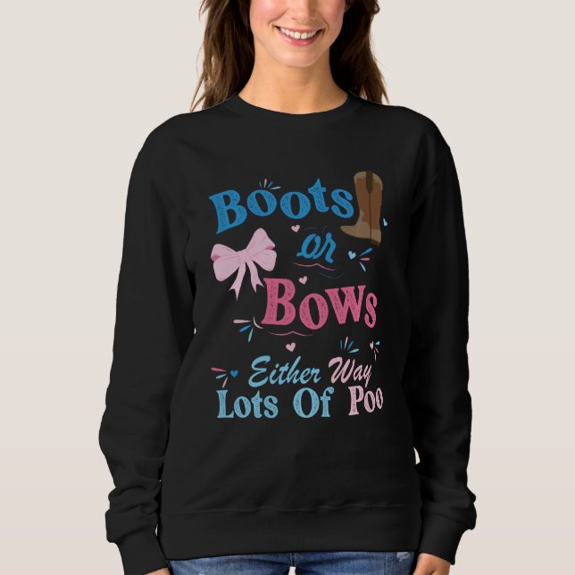 Stiefel oder Bogen auf beide Weise viele Hinweise  Sweatshirt (Vorderseite)