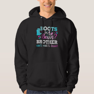 Stiefel oder Bogen Brother Gender Reveal Baby Dusc Hoodie