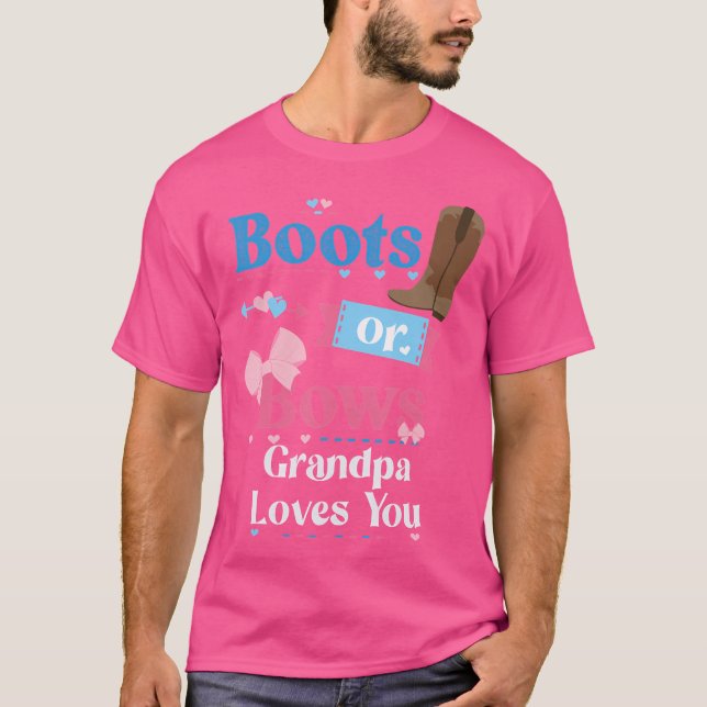 Stiefel oder Bogen GrandPA-Lieben, die Sie Geschle T-Shirt (Vorderseite)