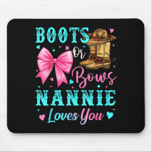Stiefel oder Bögen Oma liebt dich Geschlecht enthü Mousepad