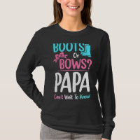 Stiefel oder Bogen Papa Gender Reveal Schwangersch