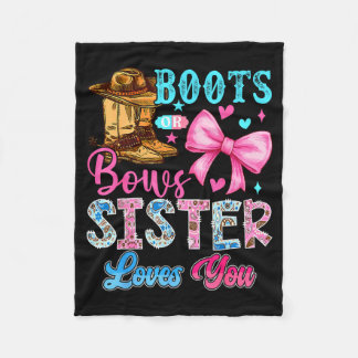 Stiefel oder Bögen Schwester liebt dich Geschlecht Fleecedecke