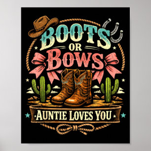 Stiefel oder Bögen Tante liebt Geschlecht Enthüllu Poster