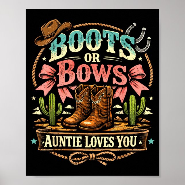 Stiefel oder Bögen Tante liebt Geschlecht Enthüllu Poster (Vorne)
