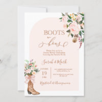 Stiefel oder Bows Baby Shower Girl