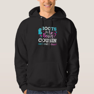 Stiefel oder Bows Cousin Geschlecht zeigen Baby Sh Hoodie