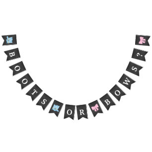 Stiefel oder Bows Gender Reveal Party Baby Shower Wimpelkette