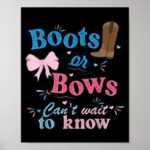 Stiefel oder Bows können nicht warten, bis sie wis Poster