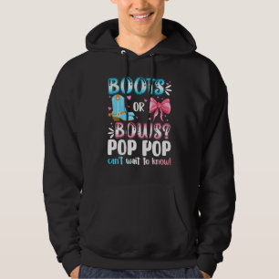 Stiefel oder Bows Pop Pop Geschlecht zeigen Kinder Hoodie