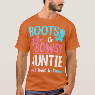 Stiefel oder Bows Tante Geschlecht Aufdeckung Schw T-Shirt