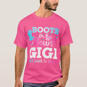 Stiefel oder Schleifen Gigi Geschlechtsenthüllung T-Shirt