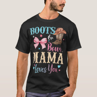 Stiefel oder Schleifen Mama liebt dich Geschlecht  T-Shirt