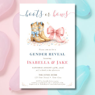 Stiefel oder Schleifen Western Er oder Sie Geschle Flyer