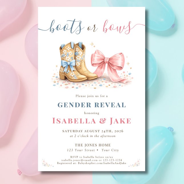 Stiefel oder Schleifen Western Er oder Sie Geschle Flyer (Von Creator hochgeladen)