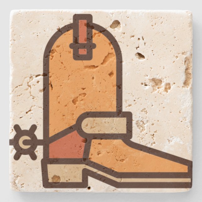 Stiefel Steinuntersetzer (Vorderseite)