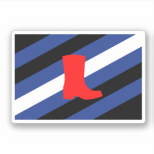 Stiefel-Stolzflagge Aufkleber