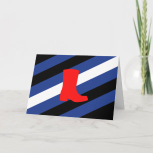 Stiefel-Stolzflagge Feiertagskarte