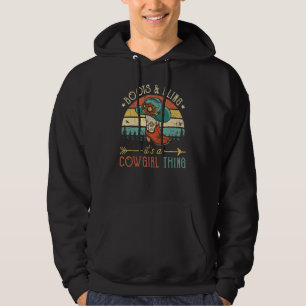 Stiefel und Bling Es ist ein Cowgirl, was Rodeo Hu Hoodie