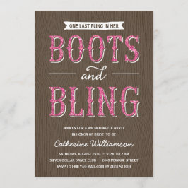 Stiefel und Bling | Glitzer-Look Junggeselinnen-Ab Einladung