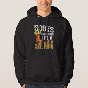 Stiefel und Bling ist ein Cowgirl, der Rodeo-Hut h Hoodie
