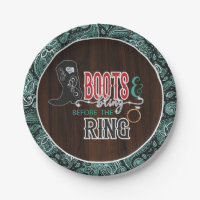 Stiefel und Bling vor der Ringplatte - Turq