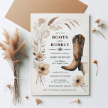 Stiefel und Brautparty Einladung<br><div class="desc">Lassen Sie sich von Liebe, Lachen und dem Versprechen eines ewigen Lebens verzaubern mit unseren "Boots and Bubbly Bridal Shower Invitations". Ideal für die Braut, die rustikalen Charme mit eleganter Eleganz verbindet, sind diese Einladungen der Auftakt zu einer Feier, wo Country-Chic auf funkelnde Soirée trifft. Jede Einladung ist eine Leinwand...</div>