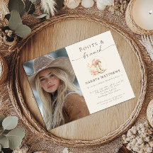 Stiefel und Brunch Western Floral Brautparty