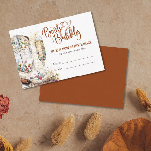 Stiefel und bubbly Brautparty schätzen wie viele K Begleitkarte