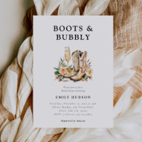 Stiefel und Bubbly Western Brautparty