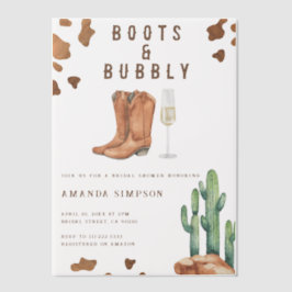 Stiefel und Bubbly Western Rodeo Brautparty