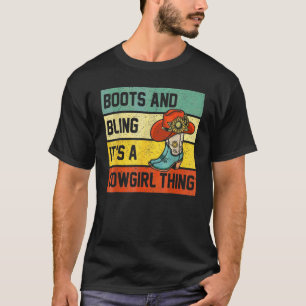 Stiefel Und Es Ist Eine Cowgirl-Sache Rodeo Hut Sp T-Shirt