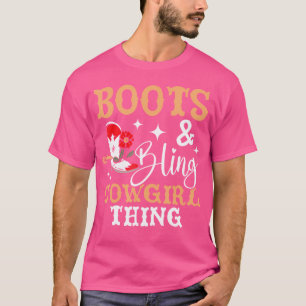 Stiefel und Glamour Cowgirl-Ding Western-Cowboy-Ro T-Shirt