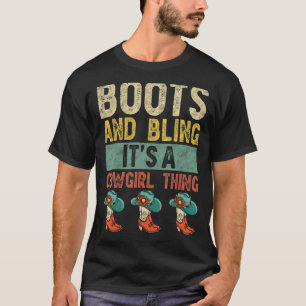 Stiefel und Glamour Es ist eine Cowgirl-Sache Rode T-Shirt