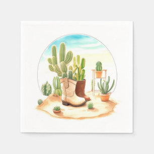 Stiefel und Lullabies: Wild West Cowboy Baby Showe Serviette