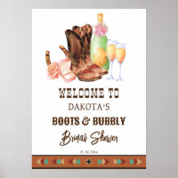 Stiefel und prickelndes Western-Cowgirl-Brunch-Wil