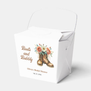 Stiefel und Sprudel Landhochzeit Brause  Geschenkschachtel