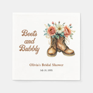 Stiefel und Sprudel Landhochzeit Brause Serviette