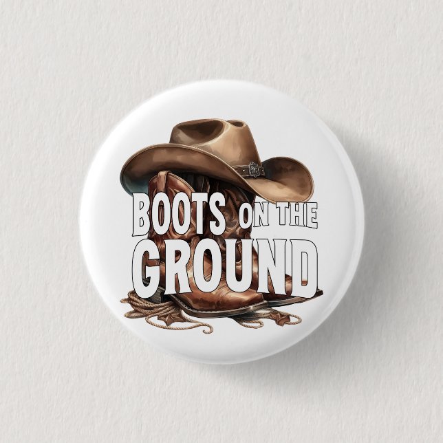 Stiefel vor Ort: Landbewohner Button (Vorderseite)