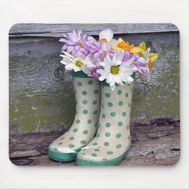 Stiefelbouquet Mousepad (Vorne)