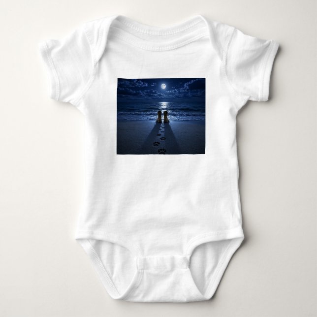StiefelImMondlicht Baby Strampler (Vorderseite)