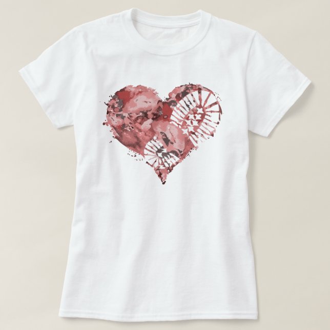 Stiefelmehlherz T-Shirt (Design vorne)