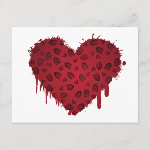 Stiefelstampfer Herz Postkarte