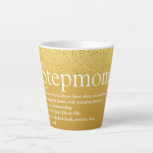 Stiefmutter Definition Gold Glitter Milchtasse