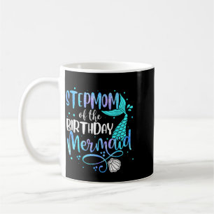 Stiefmutter der Geburtstags-Meerjungfrauen-Familie Kaffeetasse