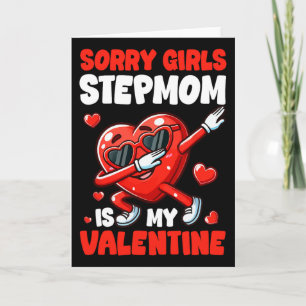 Stiefmutter ist mein Valentinsgruß Mädchen Lustige Karte