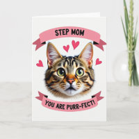 Stiefmutter Perfekte Tabby-Katze Karte