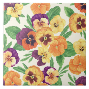 Stiefmütterchen auf weißlich fliese